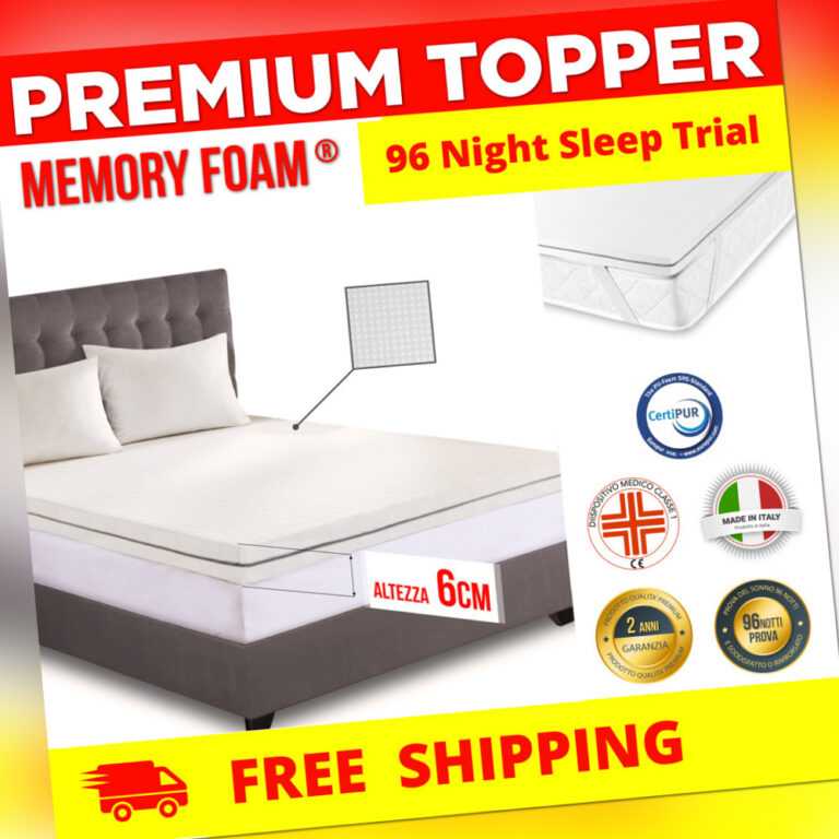 Topper Memory Foam Matratzenauflage 6 cm | Matratzentopper