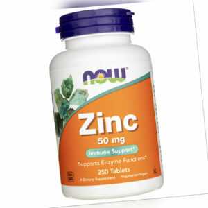 Now Foods Zinc (Zinc) 50 mg 250 Tabletten