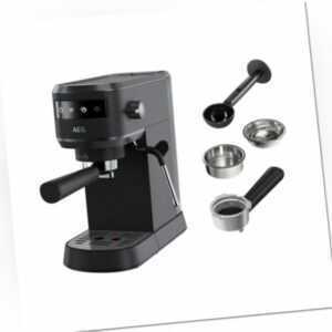 EC6-1-6BST Espresso Siebträgermaschine mit integrierter Milchschaumdüse/schwarz