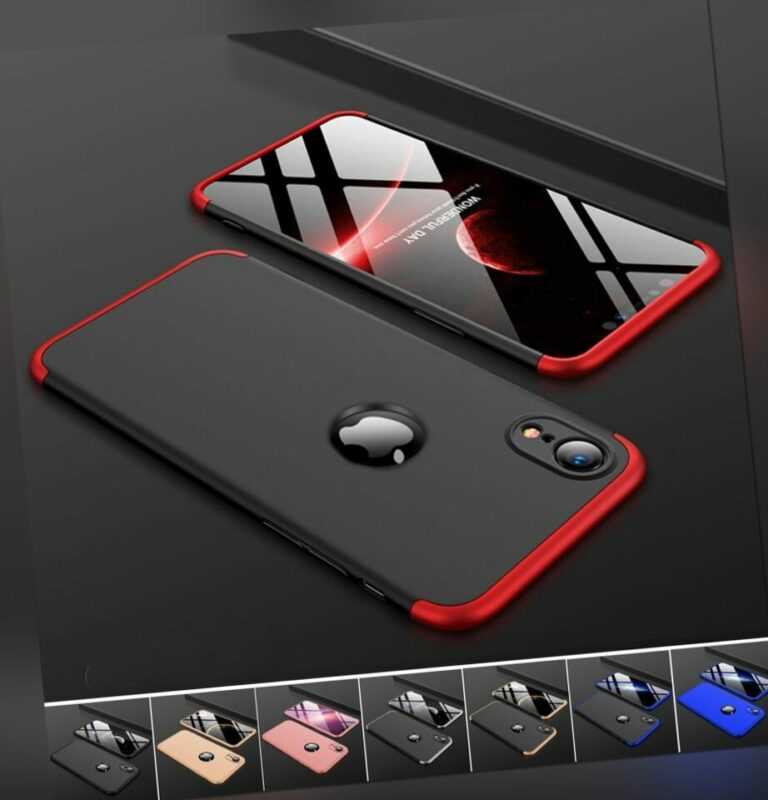 Hülle iPhone Xr Xs Max -  Full Cover 360 Grad Handy Schutz Case Bumper Tasche
