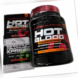 51,00€/kg)Scitec Nutrition Hot Blood Hardcore 700g Train-Booster+Bonus 2 Proben