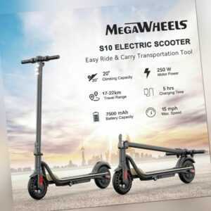 Megawheels Elektroroller Elektro Scooter 25km/h 7.5Ah Push E-Scooter KickScooter