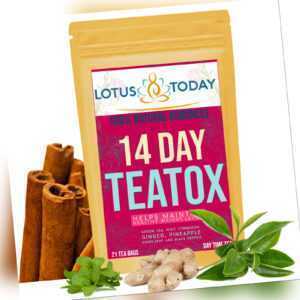 14 Tage TEATOX Detox Tee kein * Abführmittel Diät Tee, Abnehmen, Gewichtsverlust Kräutertee