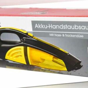 Akku Handstaubsauger CLEANmaxx Beutelllos Nass Trockendüse Schwarz Gelb *