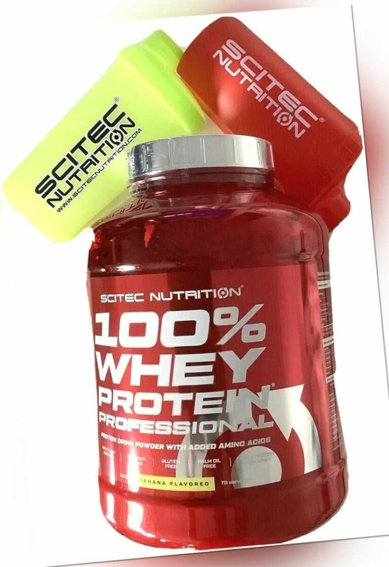 (26,77€/kg)Scitec Nutrition 100%Whey Protein Professional 2350g+2 Shaker