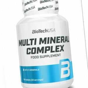 (6,60 EUR / 100 g) Biotech USA Multi Mineral Complex - 100 Tabletten Mineralien
