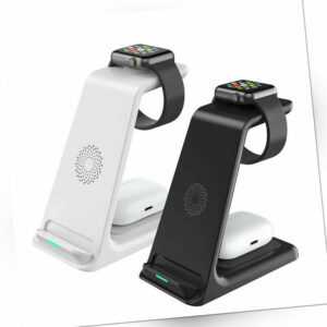 3in1 Wireless Induktive Ladegerät Ladestation Für Apple Watch Air Pods iPhone 14
