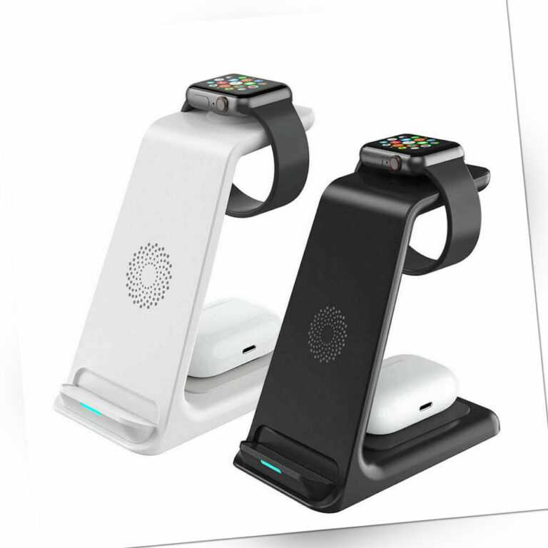 3in1 Wireless Induktive Ladegerät Ladestation Für Apple Watch Air Pods iPhone 14