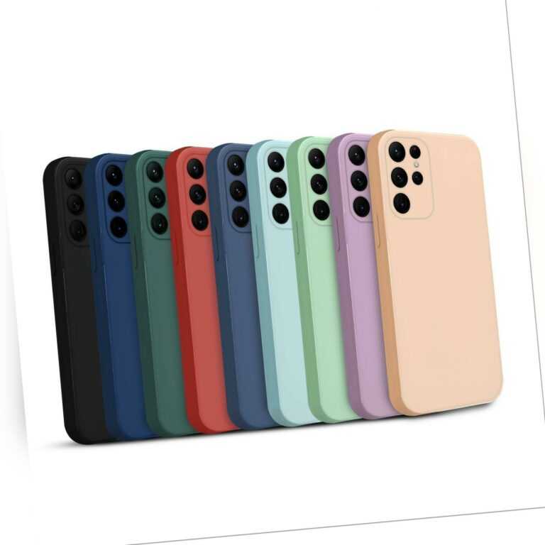 Liquid Silikon Hülle für Samsung Xiaomi Huawei Handy Tasche Case Slim Cover Top
