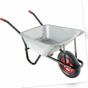 Schubkarre 100L Bauschubkarre Gartenkarre Transportkarre Baukarre verzinkt 150kg