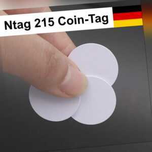 1-40 Stück: Ntag215 (wie Amiibo) 540 Byte, NFC Coin Tag Tags, TagMo, iOS android