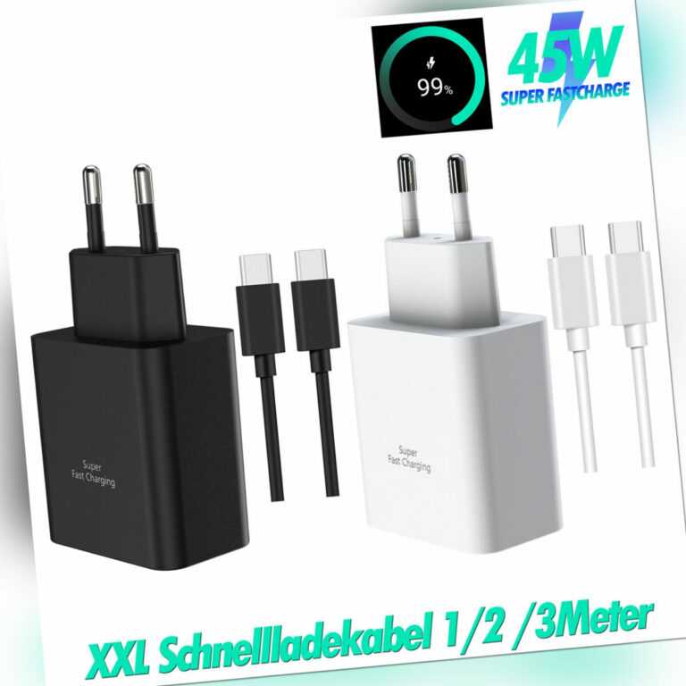 Für Samsung Galaxy S23 S23+ S23 Ultra Super Schnellladegerät 45W Usb C Ladekabel