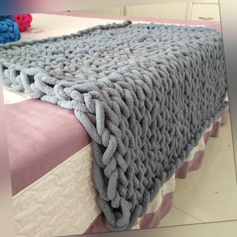 Grob Gestrickte Kuscheldecke Cheney Grobstrick Wolldecke