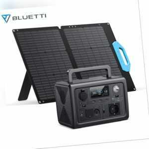 BLUETTI EB3A 600W Powerstation Tragbare Generator LiFePO4 mit 68W Solarpanel