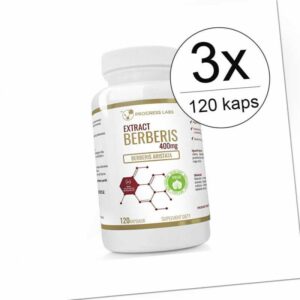 BERBERIS 400mg  3x 120kaps BERBERIN 5:1 Antioxidantien Berberis Aristata -VEGE