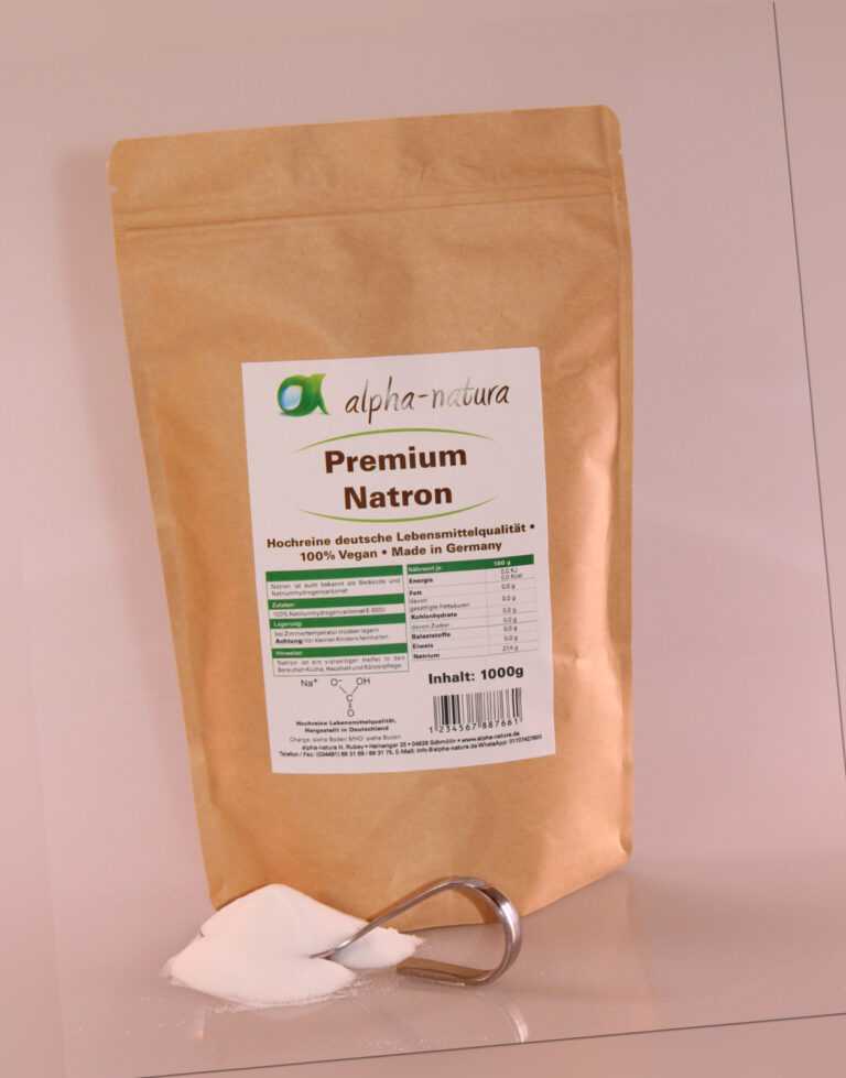 1Kg reines Natron Natriumhydrogencarbonat in Lebensmittelqualität E500ii