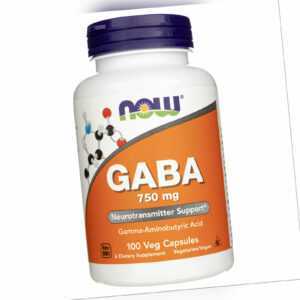 Now Foods GABA 750 mg 100 Kapseln