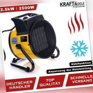 Heizlüfter Elektroheizer Heizung Schnellheizer Heizgerät Bauheizer 2,5kW KD11727