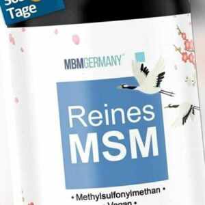 MSM Vegan 2000mg + 365 Tabletten - Hochdosiert für Knochen und Gelenke