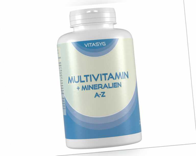 Multivitamin + Mineralien A-Z - 2x365 Tabletten Jahresvorrat Vegan Vitasyg