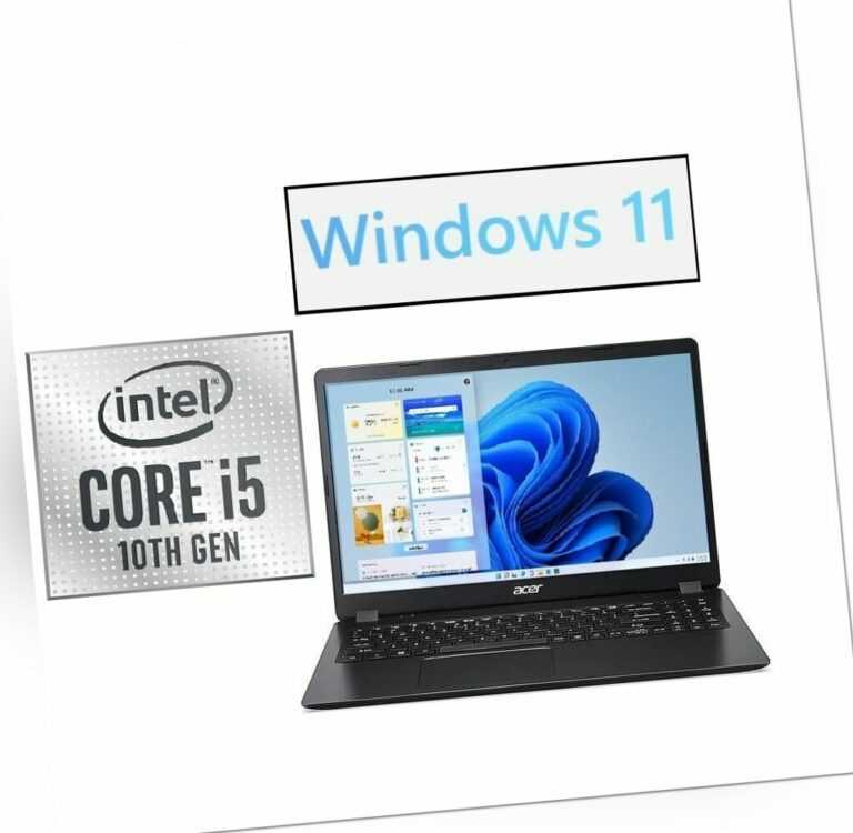 15,6 Notebook Acer EX15 Intel i5 4x3,6Ghz 8/256GB SSD Windows 11 Pro Office 2022