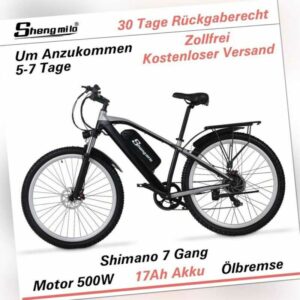29 Zoll E Faltrad Elektrofahrrad 500W E Bike Mountainbike Offroad-Fahrrad 45km/h