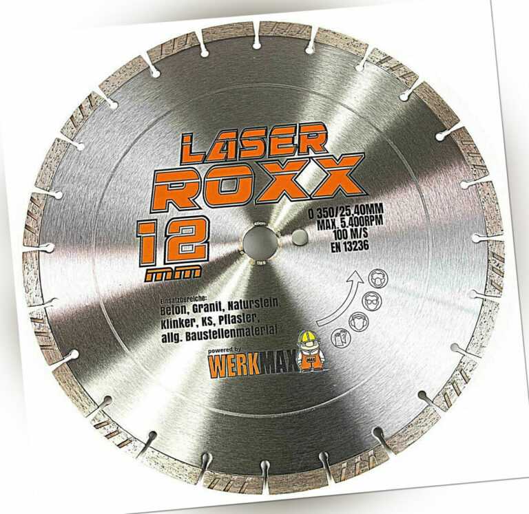 Laser Diamantscheibe Beton - universal Diamanttrennscheibe 125 230 350 mm