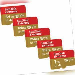 SanDisk 64GB 128GB 256GB 400GB 512GB 1TB Extreme A2 190MB/s Micro SD SDXC