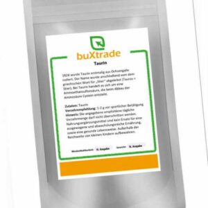 500g | Taurin | Pulver | Angebot | Aminosäure | Buxtrade | Nutrition | Taurine