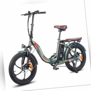 20 Zoll Elektrofahrrad Klapprad E-Bike 250W 18Ah Shimano Pedelec Citybike 25km/h