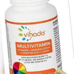 Vihado Multivitamin Kapseln, 26 Vitamine und Mineralien, Q10 Lutein, 60 Kapseln