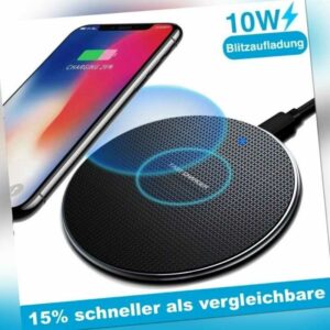 Wireless Charger Ladegerät Qi Induktive Ladestation Kabellos Iphone Samsung NEU