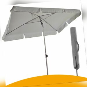 Sonnenschirm Balkonschirm Gartenschirm UV50+, Anthrazit + Schirmschutzhülle