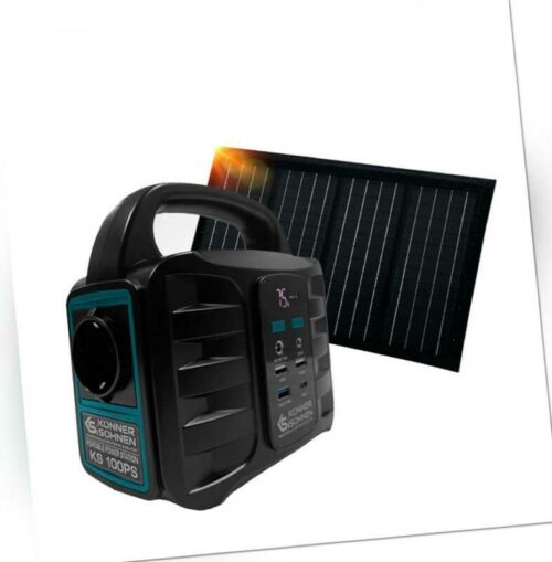 Tragbare Powerstation KS 100PS 100W 155Wh Portables Solarpanel