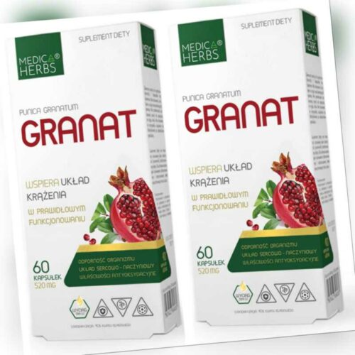 Granatapfel Extrakt 40% Ellagsäure Antioxidantien Ohne Zusätze 520mg 120 Kapseln