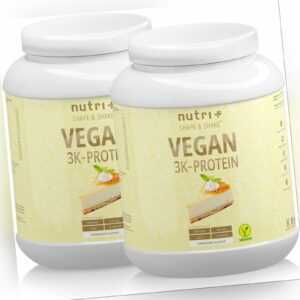 Protein Pulver Vegan - veganes Proteinpulver - Eiweiß Shake laktosefrei 2kg Dose