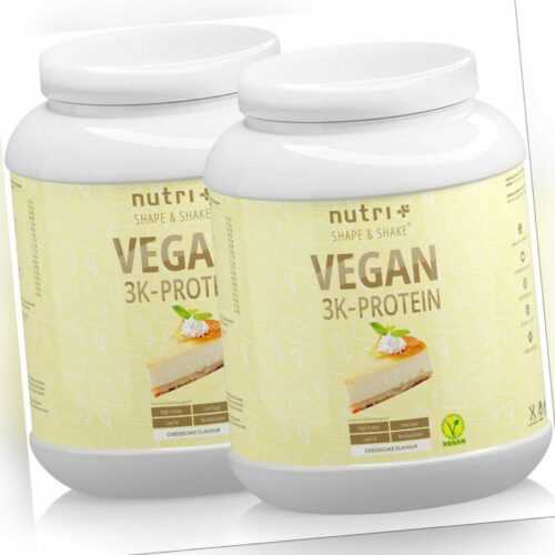 Protein Pulver Vegan - veganes Proteinpulver - Eiweiß Shake laktosefrei 2kg Dose