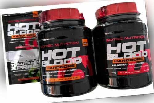 39,93€/kg)Scitec Nutrition Hot Blood Hardcore 2x700g Train-Booster+2 Proben