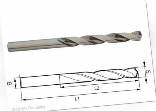 Spiralbohrer BAER HSSE / CO Bohrer Edelstahlbohrer Metallbohrer Cobalt 6,3-16mm
