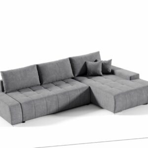 Ecksofa Sofa DRACO L mit Schlaffunktion mit Bettkasten Couch Wohnzimmer