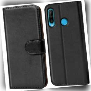 Schutz Hülle Für Huawei P30 Lite Handy Klapp Schutz Tasche Book Slim Flip Case