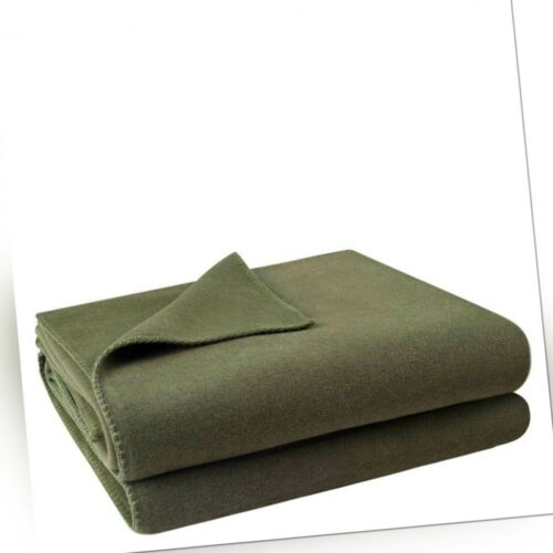 Zoeppritz Soft-Fleece Kuschel Decke 160x200cm col.681 olive branch