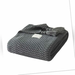 Grob Gestrickte Kuscheldecke Grobstrick Wolldecke Strickdecke