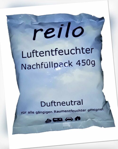 24x 450g reilo Raum-/ Luftentfeuchter Granulat Flakes im Vliesbeutel