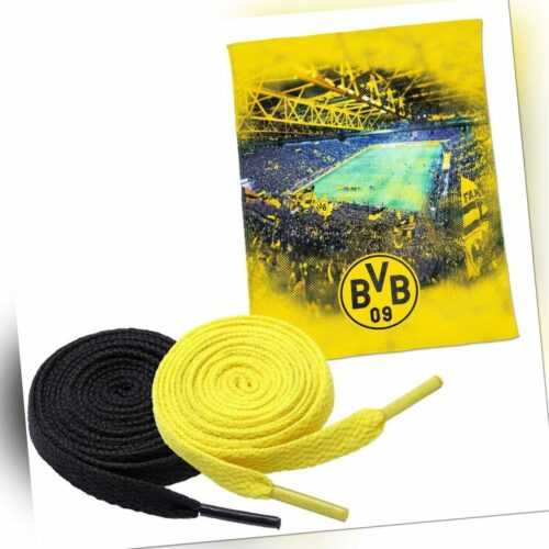 Borussia Dortmund BVB Fleecedecke mit Stadionprint + 2 Paar