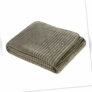 Bugatti Wohndecke Jaquard Decke Kuscheldecke 3530-700 Grün 150x200