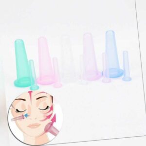 Cup Gesichts Gesicht Auge Silikon Schröpfen Vakuum Saug Lifting Massage RF