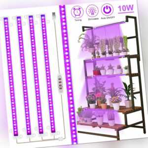 LED Pflanzenlicht Grow Pflanzenlampe Streifen Lichtröhre Wachstumslampe Timer DE