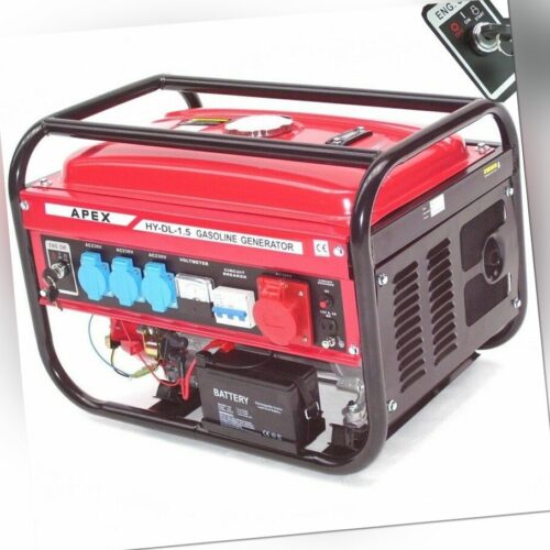 Benzin Stromerzeuger Elektro-Start 9500E Generator 230V 400V Stromaggregat 66265