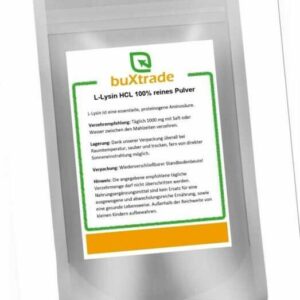 L-Lysin Pulver | Aminosäure | Lysin HCL | Lysine | 100% rein